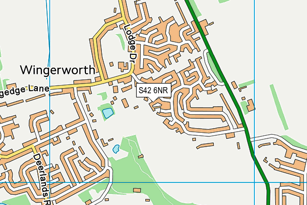 S42 6NR map - OS VectorMap District (Ordnance Survey) S42 6NR map - OS VectorMap District (Ordnance Survey)