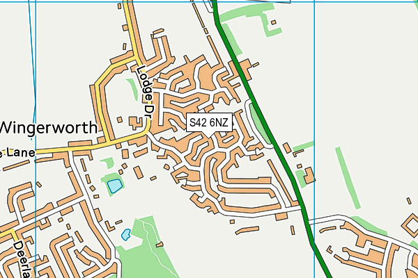 S42 6NZ map - OS VectorMap District (Ordnance Survey) S42 6NZ map - OS VectorMap District (Ordnance Survey)