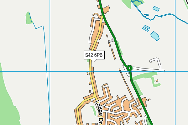 S42 6PB map - OS VectorMap District (Ordnance Survey) S42 6PB map - OS VectorMap District (Ordnance Survey)