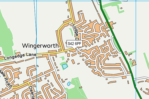S42 6PF map - OS VectorMap District (Ordnance Survey) S42 6PF map - OS VectorMap District (Ordnance Survey)