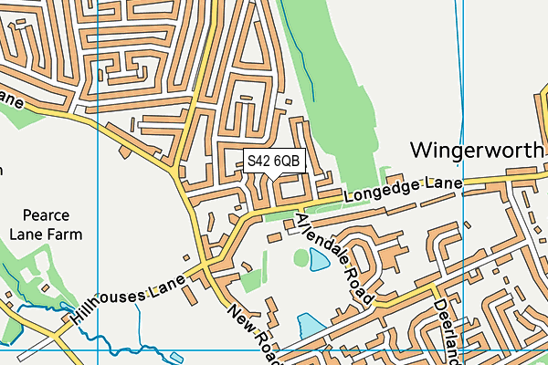 S42 6QB map - OS VectorMap District (Ordnance Survey) S42 6QB map - OS VectorMap District (Ordnance Survey)