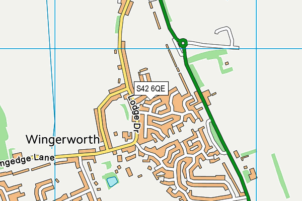S42 6QE map - OS VectorMap District (Ordnance Survey) S42 6QE map - OS VectorMap District (Ordnance Survey)