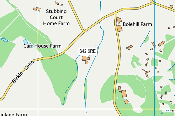 S42 6RE map - OS VectorMap District (Ordnance Survey) S42 6RE map - OS VectorMap District (Ordnance Survey)