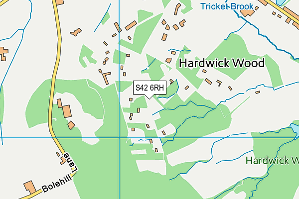 S42 6RH map - OS VectorMap District (Ordnance Survey) S42 6RH map - OS VectorMap District (Ordnance Survey)