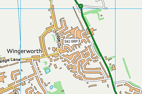 S42 6RP map - OS VectorMap District (Ordnance Survey) S42 6RP map - OS VectorMap District (Ordnance Survey)