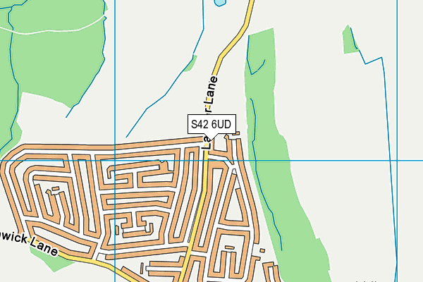 S42 6UD map - OS VectorMap District (Ordnance Survey) S42 6UD map - OS VectorMap District (Ordnance Survey)
