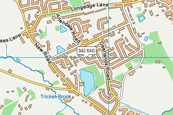 S42 6XG map - OS VectorMap District (Ordnance Survey) S42 6XG map - OS VectorMap District (Ordnance Survey)