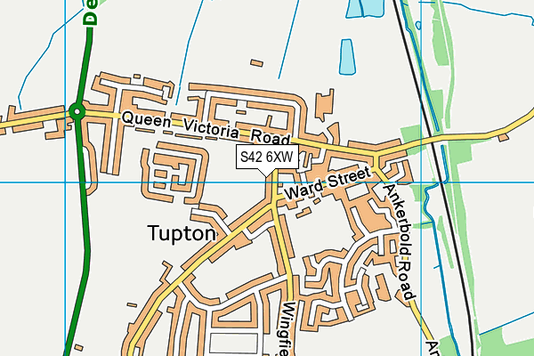 S42 6XW map - OS VectorMap District (Ordnance Survey) S42 6XW map - OS VectorMap District (Ordnance Survey)