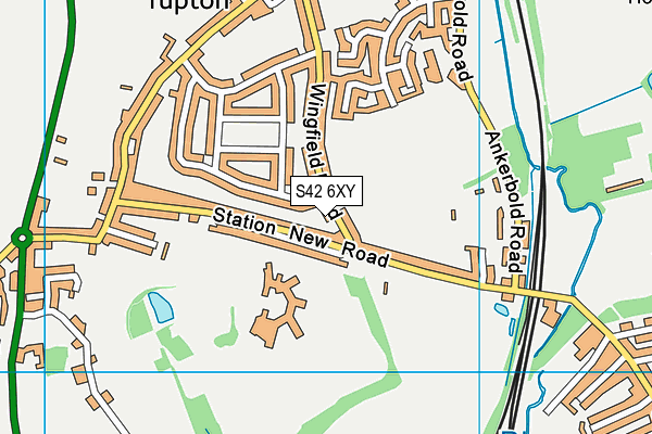 S42 6XY map - OS VectorMap District (Ordnance Survey) S42 6XY map - OS VectorMap District (Ordnance Survey)