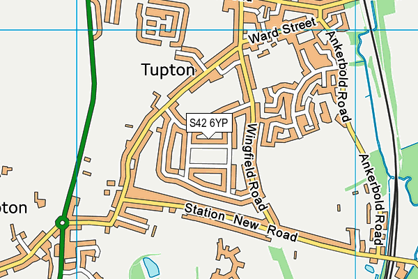 S42 6YP map - OS VectorMap District (Ordnance Survey) S42 6YP map - OS VectorMap District (Ordnance Survey)