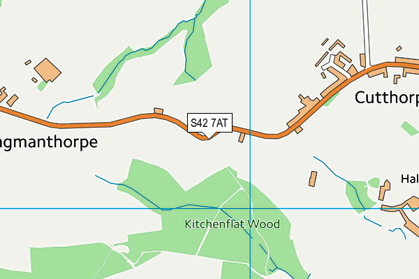 S42 7AT map - OS VectorMap District (Ordnance Survey) S42 7AT map - OS VectorMap District (Ordnance Survey)