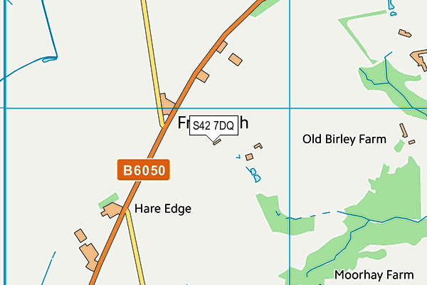 S42 7DQ map - OS VectorMap District (Ordnance Survey)