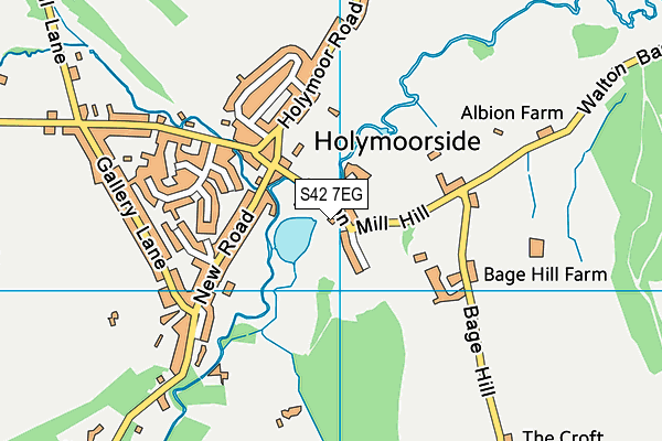 S42 7EG map - OS VectorMap District (Ordnance Survey) S42 7EG map - OS VectorMap District (Ordnance Survey)