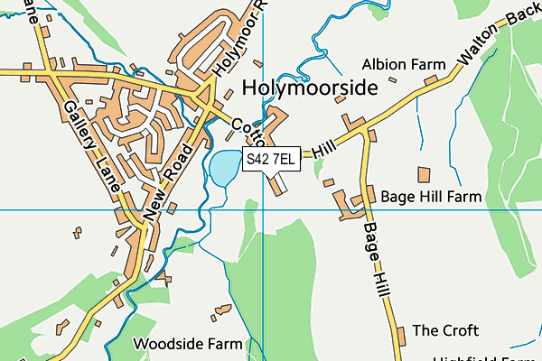 S42 7EL map - OS VectorMap District (Ordnance Survey)