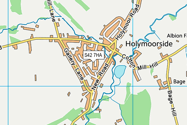 S42 7HA map - OS VectorMap District (Ordnance Survey) S42 7HA map - OS VectorMap District (Ordnance Survey)