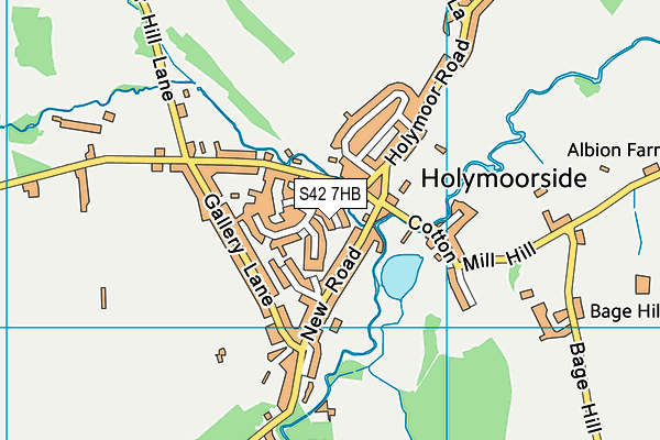 S42 7HB map - OS VectorMap District (Ordnance Survey) S42 7HB map - OS VectorMap District (Ordnance Survey)