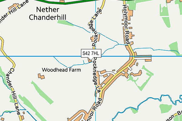 S42 7HL map - OS VectorMap District (Ordnance Survey)