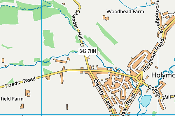 S42 7HN map - OS VectorMap District (Ordnance Survey) S42 7HN map - OS VectorMap District (Ordnance Survey)