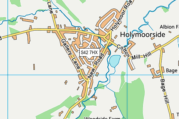 S42 7HX map - OS VectorMap District (Ordnance Survey) S42 7HX map - OS VectorMap District (Ordnance Survey)