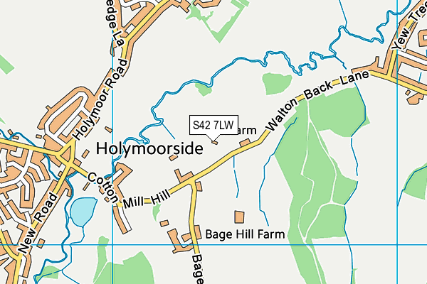 S42 7LW map - OS VectorMap District (Ordnance Survey) S42 7LW map - OS VectorMap District (Ordnance Survey)