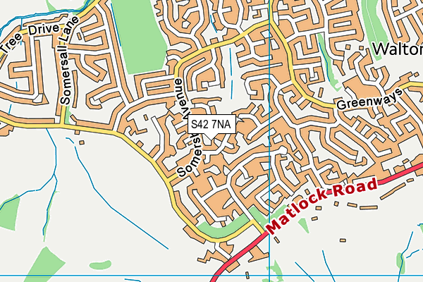S42 7NA map - OS VectorMap District (Ordnance Survey) S42 7NA map - OS VectorMap District (Ordnance Survey)