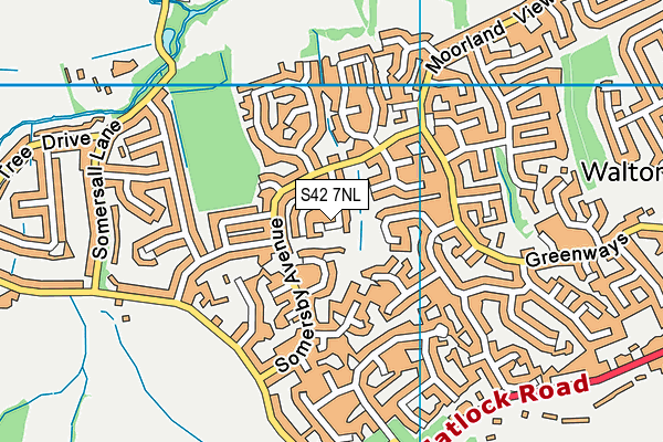 S42 7NL map - OS VectorMap District (Ordnance Survey) S42 7NL map - OS VectorMap District (Ordnance Survey)