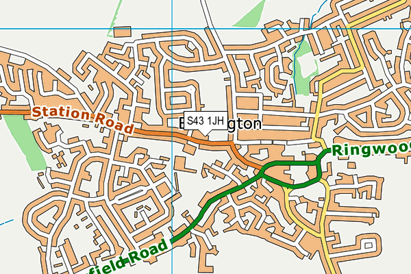 S43 1JH map - OS VectorMap District (Ordnance Survey) S43 1JH map - OS VectorMap District (Ordnance Survey)