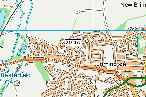 S43 1LG map - OS VectorMap District (Ordnance Survey) S43 1LG map - OS VectorMap District (Ordnance Survey)