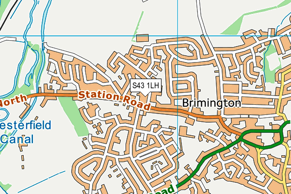 S43 1LH map - OS VectorMap District (Ordnance Survey) S43 1LH map - OS VectorMap District (Ordnance Survey)