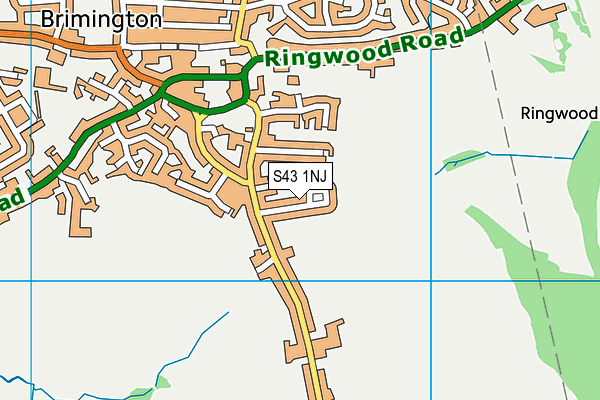 S43 1NJ map - OS VectorMap District (Ordnance Survey) S43 1NJ map - OS VectorMap District (Ordnance Survey)