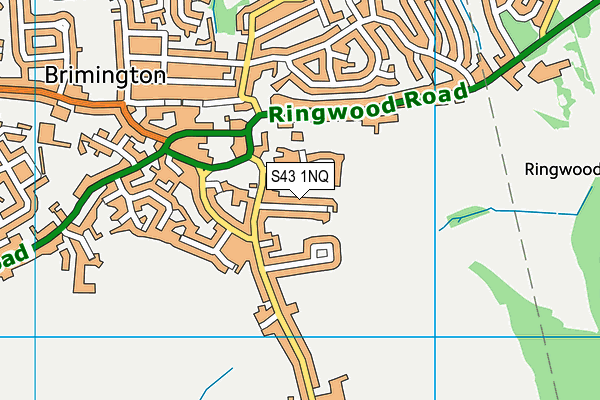 S43 1NQ map - OS VectorMap District (Ordnance Survey) S43 1NQ map - OS VectorMap District (Ordnance Survey)