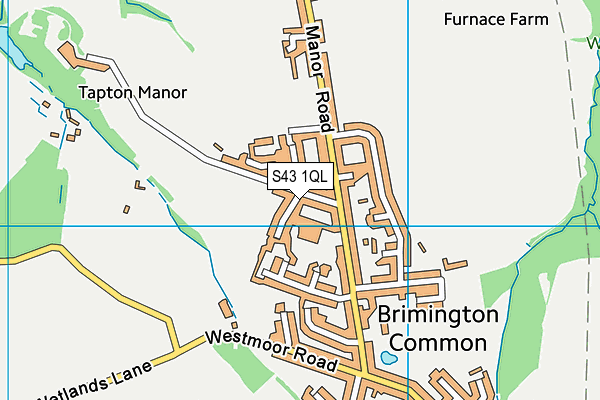 S43 1QL map - OS VectorMap District (Ordnance Survey) S43 1QL map - OS VectorMap District (Ordnance Survey)