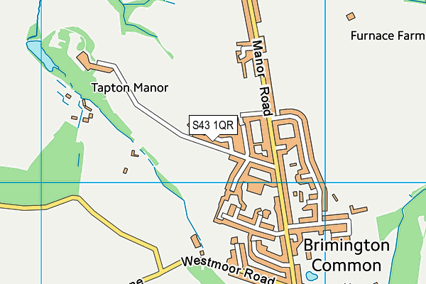 S43 1QR map - OS VectorMap District (Ordnance Survey) S43 1QR map - OS VectorMap District (Ordnance Survey)