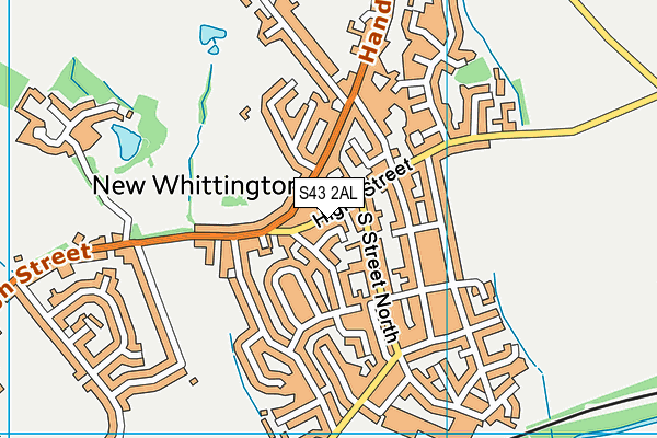 S43 2AL map - OS VectorMap District (Ordnance Survey) S43 2AL map - OS VectorMap District (Ordnance Survey)