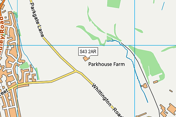 S43 2AR map - OS VectorMap District (Ordnance Survey) S43 2AR map - OS VectorMap District (Ordnance Survey)