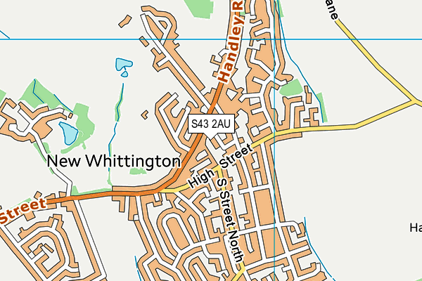 S43 2AU map - OS VectorMap District (Ordnance Survey) S43 2AU map - OS VectorMap District (Ordnance Survey)