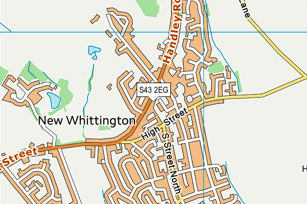 S43 2EG map - OS VectorMap District (Ordnance Survey) S43 2EG map - OS VectorMap District (Ordnance Survey)
