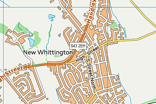 S43 2EH map - OS VectorMap District (Ordnance Survey) S43 2EH map - OS VectorMap District (Ordnance Survey)