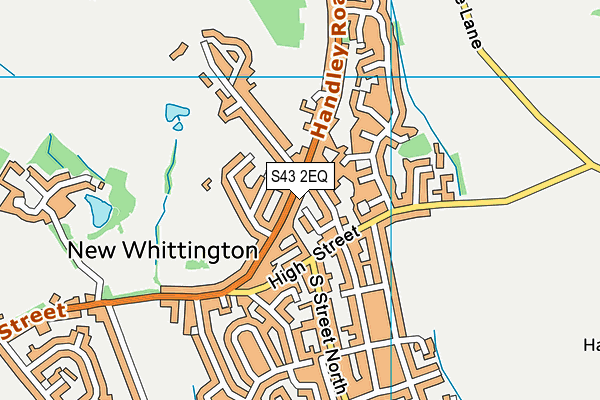 S43 2EQ map - OS VectorMap District (Ordnance Survey) S43 2EQ map - OS VectorMap District (Ordnance Survey)