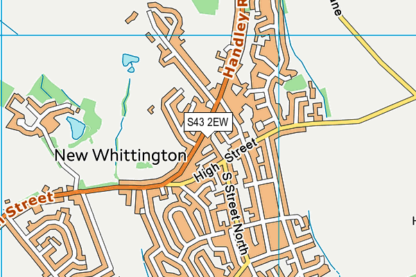 S43 2EW map - OS VectorMap District (Ordnance Survey) S43 2EW map - OS VectorMap District (Ordnance Survey)