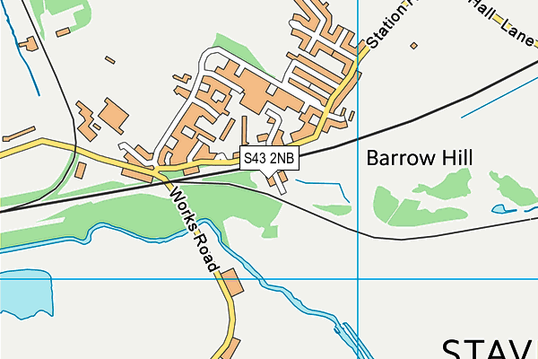 S43 2NB map - OS VectorMap District (Ordnance Survey) S43 2NB map - OS VectorMap District (Ordnance Survey)