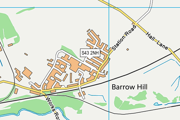 S43 2NH map - OS VectorMap District (Ordnance Survey) S43 2NH map - OS VectorMap District (Ordnance Survey)