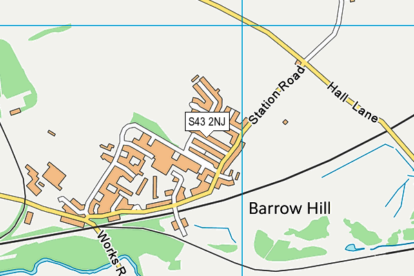 S43 2NJ map - OS VectorMap District (Ordnance Survey) S43 2NJ map - OS VectorMap District (Ordnance Survey)