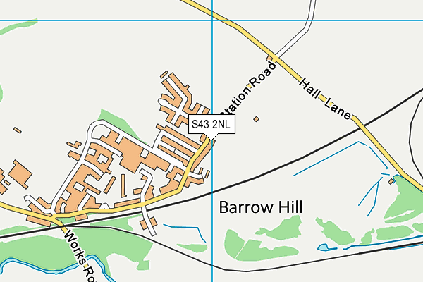 S43 2NL map - OS VectorMap District (Ordnance Survey) S43 2NL map - OS VectorMap District (Ordnance Survey)