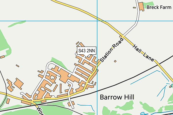 S43 2NN map - OS VectorMap District (Ordnance Survey) S43 2NN map - OS VectorMap District (Ordnance Survey)