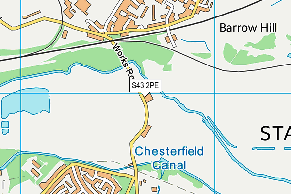 S43 2PE map - OS VectorMap District (Ordnance Survey) S43 2PE map - OS VectorMap District (Ordnance Survey)
