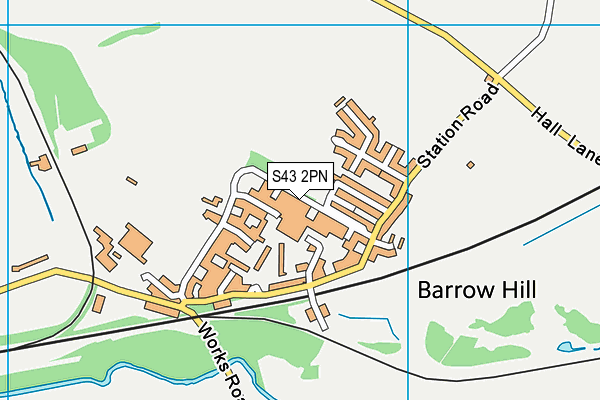 S43 2PN map - OS VectorMap District (Ordnance Survey) S43 2PN map - OS VectorMap District (Ordnance Survey)