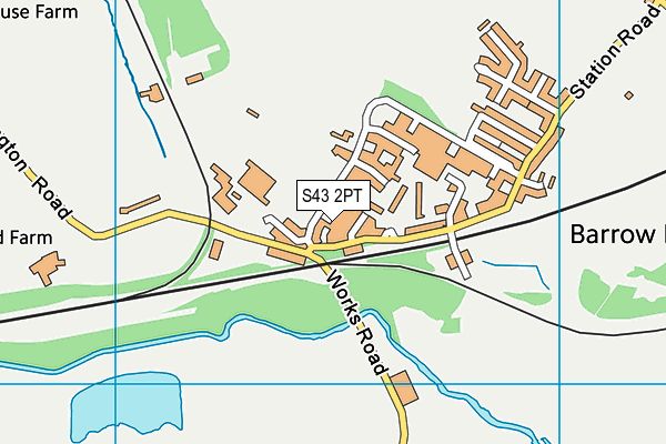 S43 2PT map - OS VectorMap District (Ordnance Survey) S43 2PT map - OS VectorMap District (Ordnance Survey)