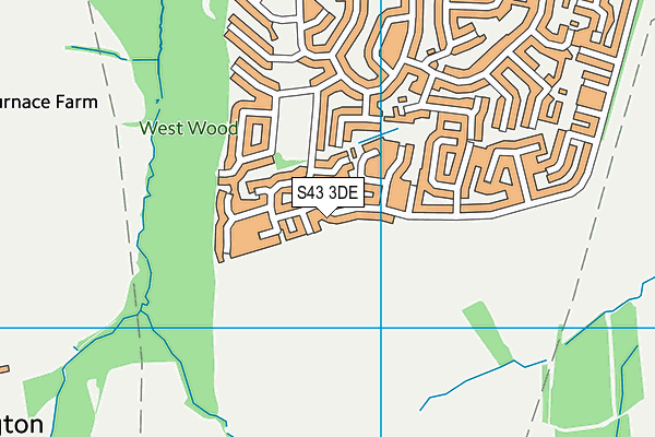 S43 3DE map - OS VectorMap District (Ordnance Survey) S43 3DE map - OS VectorMap District (Ordnance Survey)
