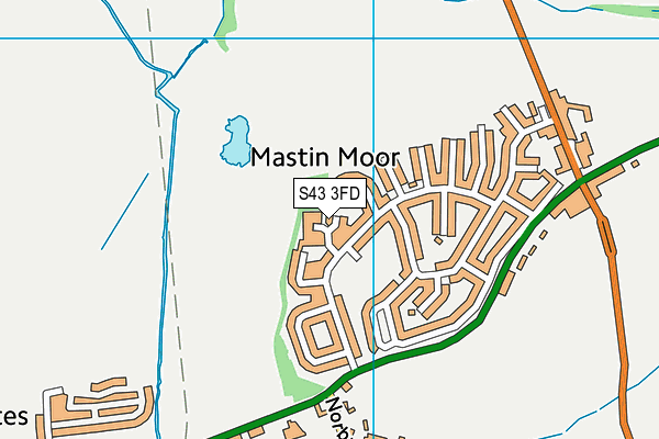 S43 3FD map - OS VectorMap District (Ordnance Survey) S43 3FD map - OS VectorMap District (Ordnance Survey)